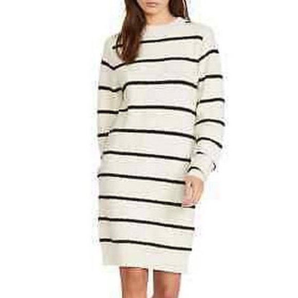 Volcom So Far So Good Striped Sweater Dress, Size M - Picture 2 of 4